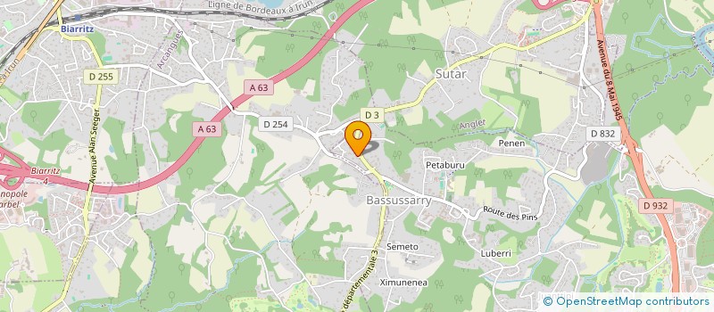 localisation de l'entreprise SCI DBH à BASSUSSARRY