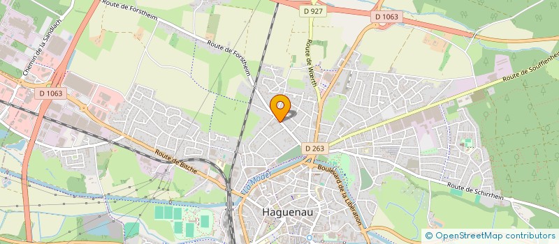 localisation de l'entreprise SCI DBK  HAGUENAU