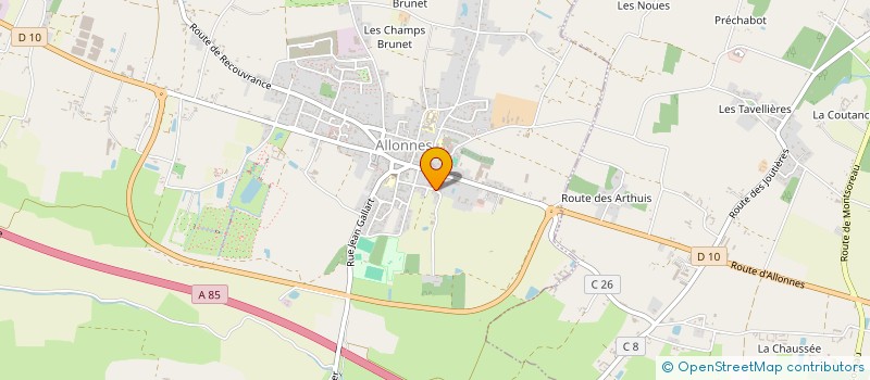 localisation de l'entreprise SCI DBLA à ALLONNES