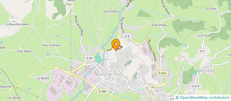 localisation de l'entreprise SCI DBM  THIZY-LES-BOURGS