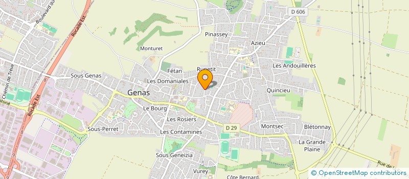 localisation de l'entreprise SCI DBMV  GENAS