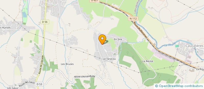 localisation de l'entreprise SCI DBNM  LABRUGUIERE