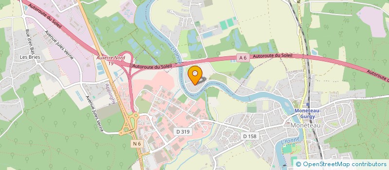 localisation de l'entreprise SCI DBP  GURGY