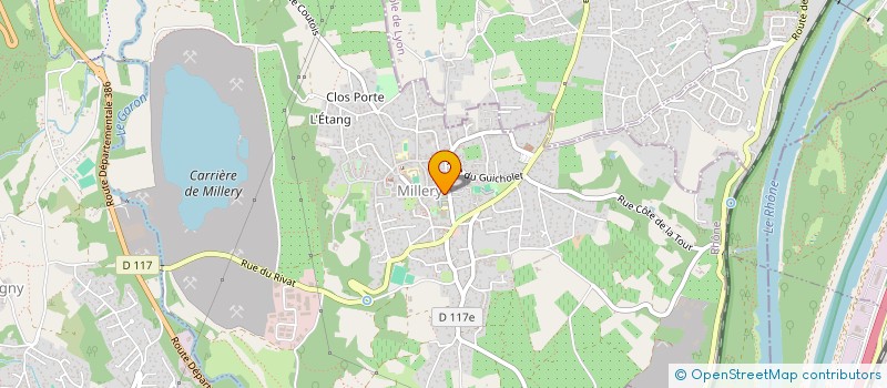 localisation de l'entreprise SCI DBR IMMO  MILLERY