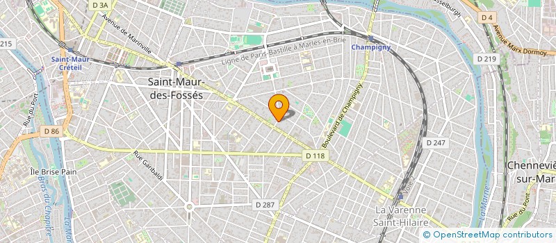 localisation de l'entreprise SCI DBS à SAINT-MAUR-DES-FOSSES