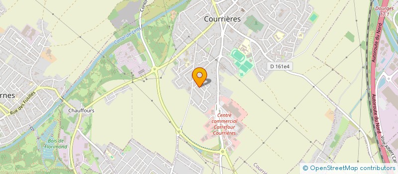 localisation de l'entreprise SCI DBS  COURRIERES