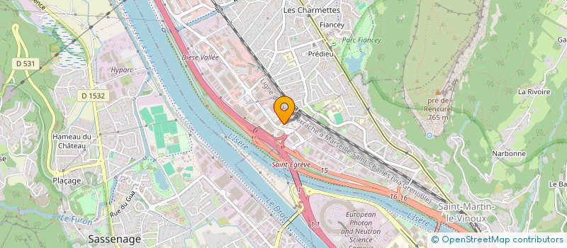 localisation de l'entreprise SCI DBS  SAINT-EGREVE