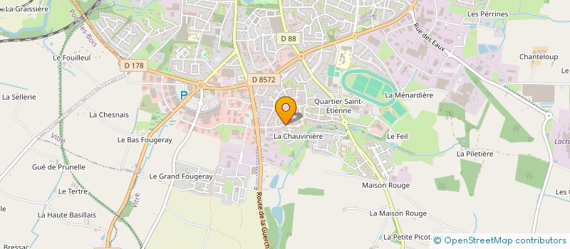localisation de l'entreprise SCI DBSG  VITRE