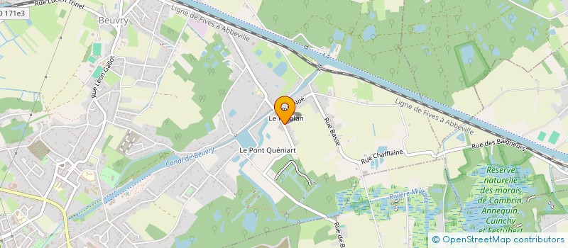 localisation de l'entreprise SCI DBT62  BEUVRY