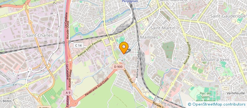 localisation de l'entreprise SCI DBZ  PERPIGNAN