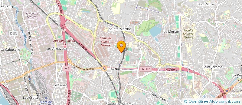 localisation de l'entreprise SCI DBZ à MARSEILLE