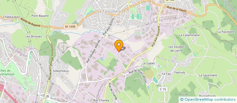 localisation de l'entreprise SCI DC  LA TALAUDIERE