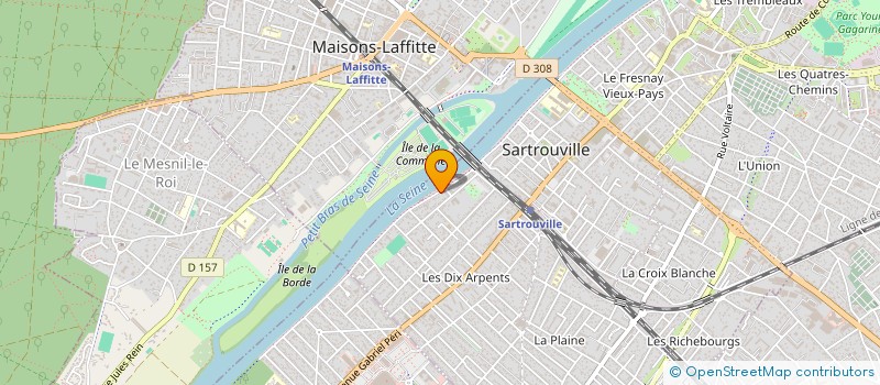 localisation de l'entreprise SCI DC  SARTROUVILLE