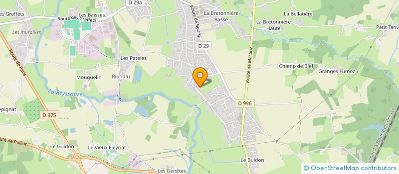 localisation de l'entreprise SCI DC CHAMPAGNE à VIRIAT