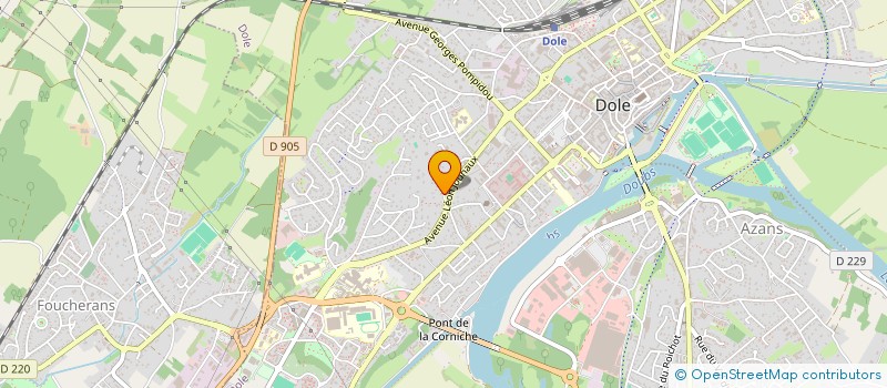 localisation de l'entreprise SCI DC IMMO à DOLE