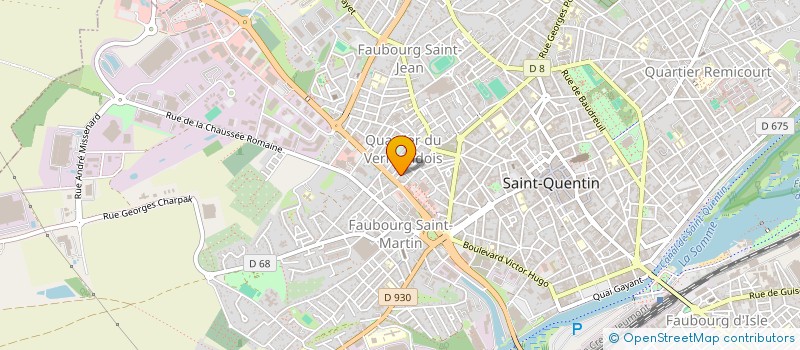 localisation de l'entreprise SCI DC IMMO à SAINT-QUENTIN