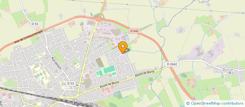 localisation de l'entreprise SCI DC2LR  HAZEBROUCK