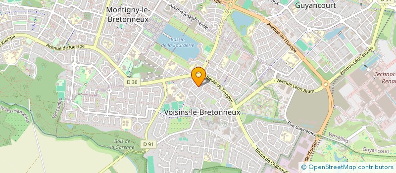 localisation de l'entreprise SCI DCA LEBOUCHER  VOISINS-LE-BRETONNEUX