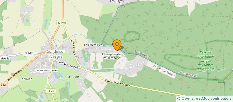 localisation de l'entreprise SCI DCBB  CONDE-SUR-VESGRE