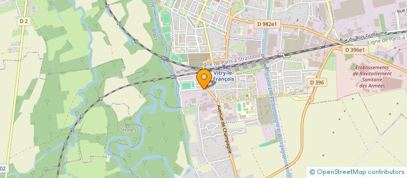 localisation de l'entreprise SCI DCC à VITRY-LE-FRANCOIS