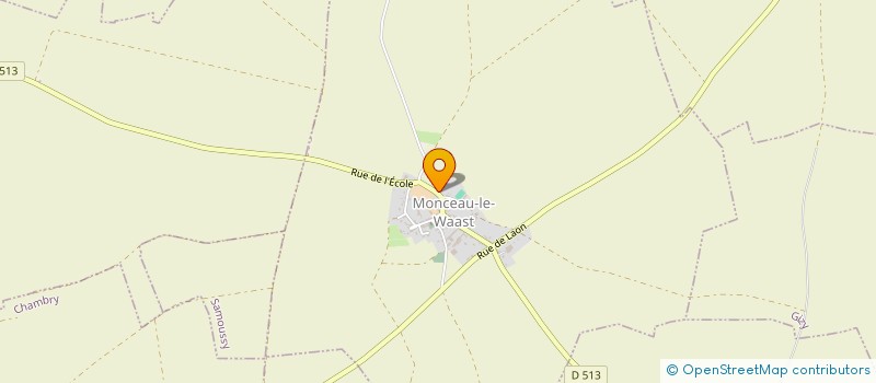 localisation de l'entreprise SCI DCCP  MONCEAU-LE-WAAST