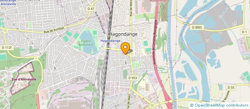 localisation de l'entreprise SCI DCDB à HAGONDANGE
