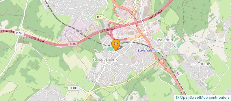 localisation de l'entreprise SCI DCDG  BESANCON