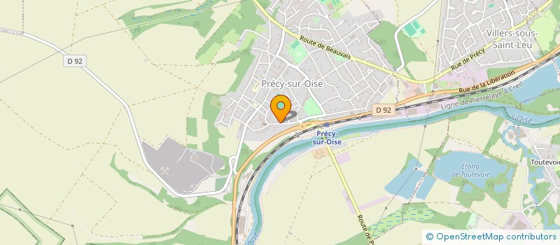 localisation de l'entreprise SCI DCI  PRECY-SUR-OISE