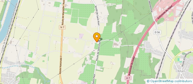 localisation de l'entreprise SCI DCI BATIMENT  CHATEAUNEUF-DU-RHONE