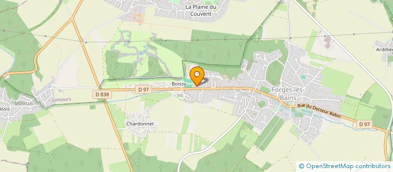 localisation de l'entreprise SCI DCJL IMMOBILIER  FORGES-LES-BAINS