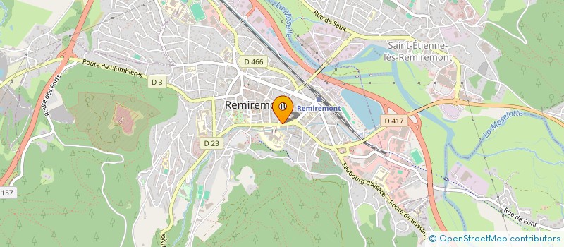 localisation de l'entreprise SCI DCJR  REMIREMONT