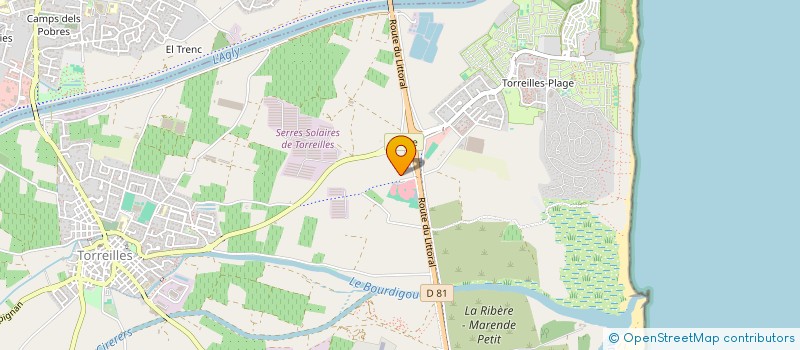 localisation de l'entreprise SCI DCJT  TORREILLES