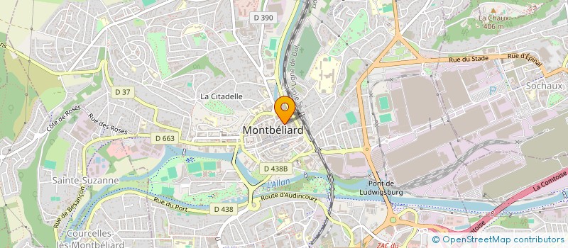 localisation de l'entreprise SCI DCM à MONTBELIARD