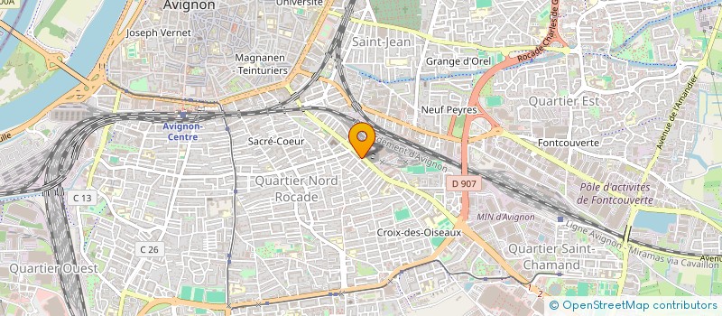 localisation de l'entreprise SCI DCP  AVIGNON