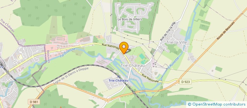 localisation de l'entreprise SCI DCP  TRIE-CHATEAU