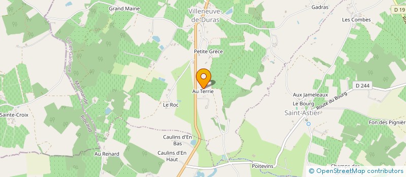 localisation de l'entreprise SCI DCPI  VILLENEUVE-DE-DURAS