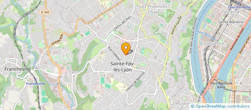 localisation de l'entreprise SCI DCS  SAINTE-FOY-LES-LYON