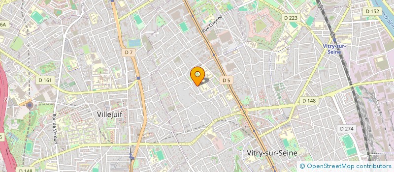 localisation de l'entreprise SCI DCS  VITRY-SUR-SEINE