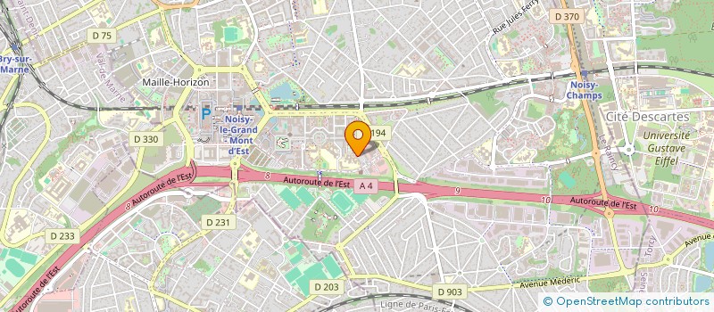 localisation de l'entreprise SCI DCW  NOISY-LE-GRAND