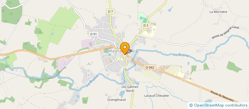 localisation de l'entreprise SCI DD&C  MAGNAC-LAVAL