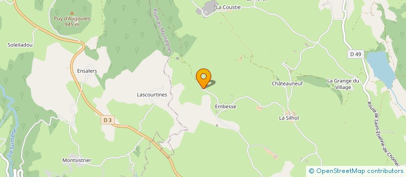 localisation de l'entreprise SCI DD - TD à RIOM-ES-MONTAGNES