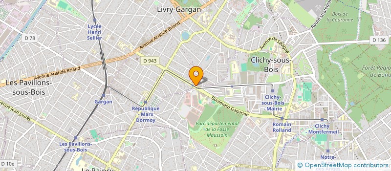 localisation de l'entreprise SCI DDA à LIVRY-GARGAN
