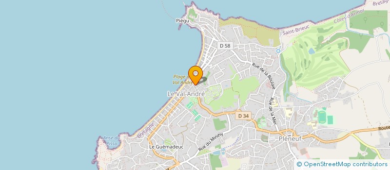 localisation de l'entreprise SCI DDB  PLENEUF-VAL-ANDRE