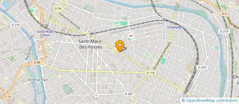 localisation de l'entreprise SCI DDJ3 à SAINT-MAUR-DES-FOSSES