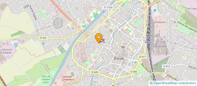 localisation de l'entreprise SCI DDS à DOUAI