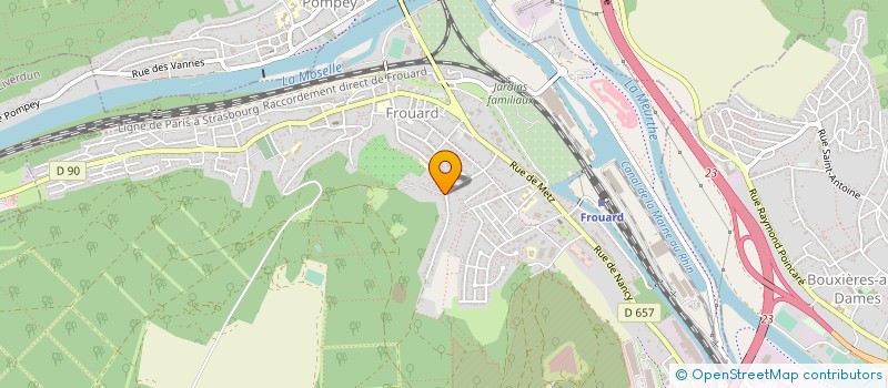 localisation de l'entreprise SCI DDS  FROUARD