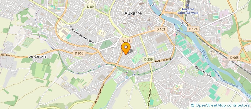 localisation de l'entreprise SCI DDUO à AUXERRE