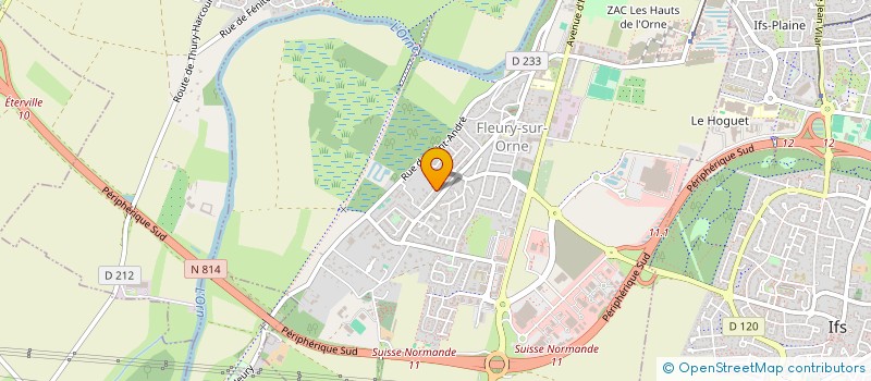 localisation de l'entreprise SCI DE 2 LA BARONNIE  FLEURY-SUR-ORNE