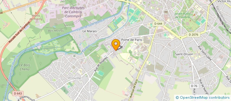 localisation de l'entreprise SCI DE 3 H à CAMBRAI