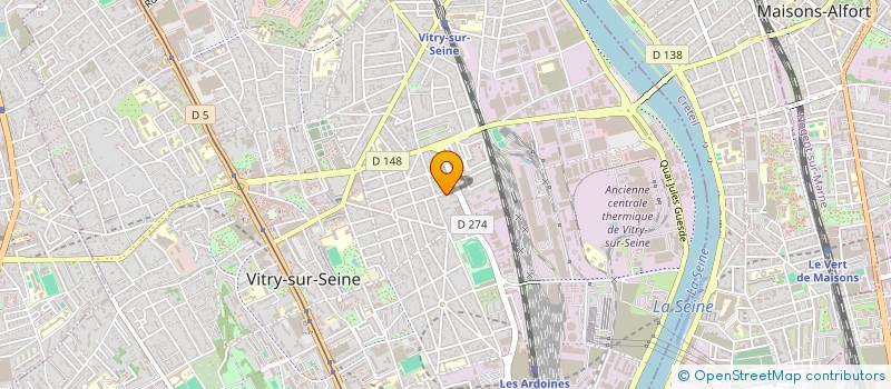 localisation de l'entreprise SCI DE 7 PEUPLIERS  VITRY-SUR-SEINE